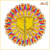 Blended Thread Sitara Work Yellow Laddu Gopal Poshak